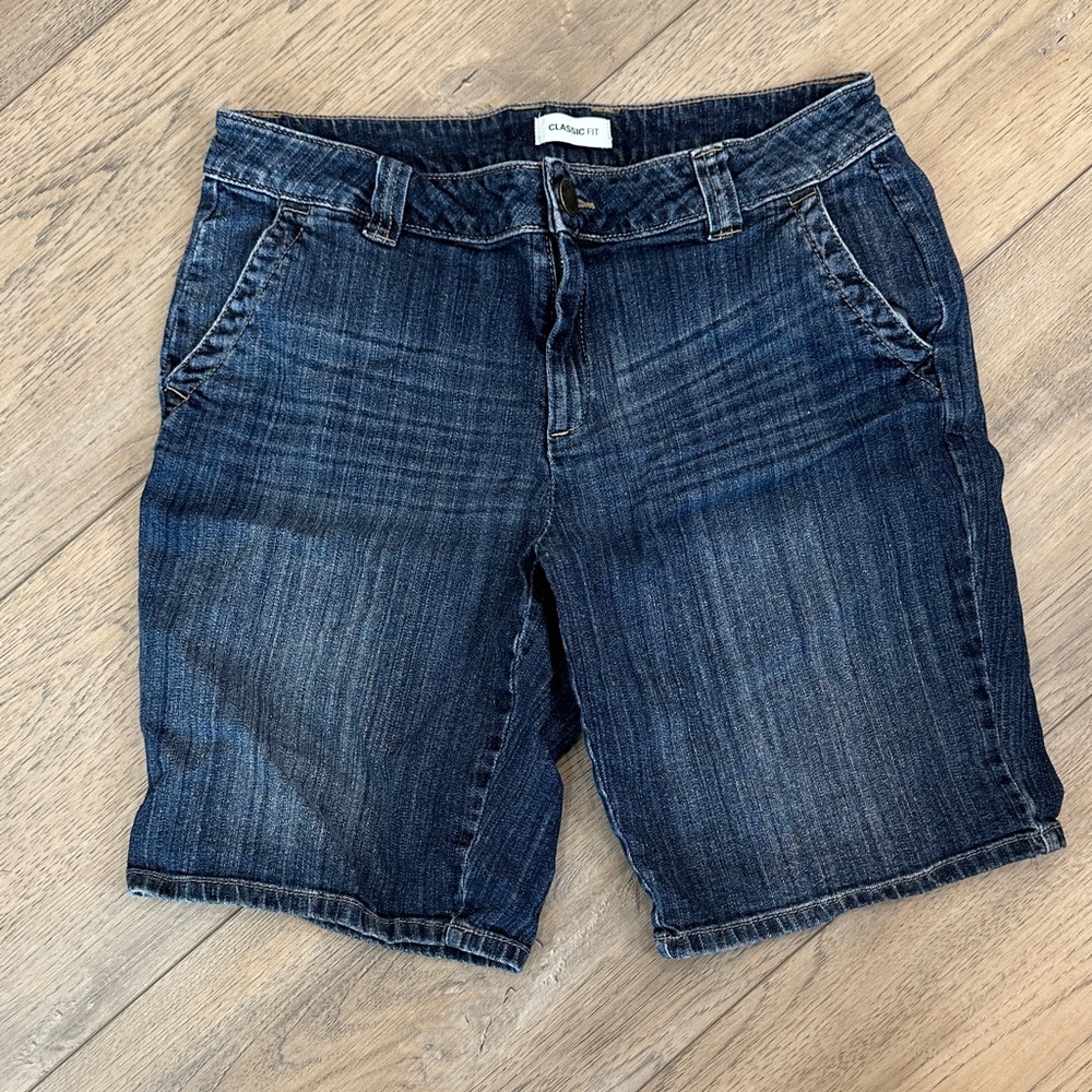 Liz Claiborne Dark Blue Jean Shorts